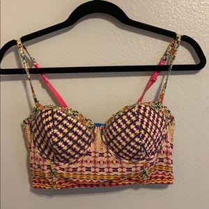 Colorful Demi style bralette bra top